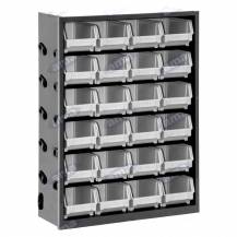 Obrázek k výrobku 5271 - Policový regál s boxy 24ks