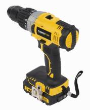 Obrázek k výrobku 53272 - POWX00445 - Aku příklepový šroubovák / vrtačka 20V LI-ION 2BAT