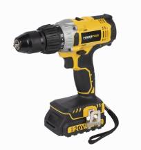 Obrázek k výrobku 53272 - POWX00445 - Aku příklepový šroubovák / vrtačka 20V LI-ION 2BAT