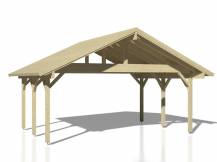 Obrázek k výrobku 23836 - Přístřešek na auto Robert 20,6 m2 .