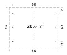 Obrázek k výrobku 23836 - Přístřešek na auto Robert 20,6 m2 .