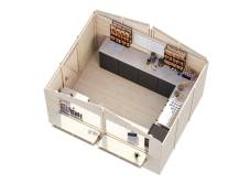 Obrázek k výrobku 39414 - Prodejní stánek Stella 8,2 m2 323 x 259 cm tl. 16 mm