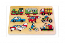 Obrázek k výrobku 20432 - Puzzle dřevěné dopravní prostředky .