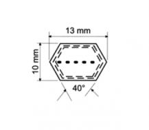 Obrázek k výrobku 55093 - Řemen kevlarový, šestihranný AA105