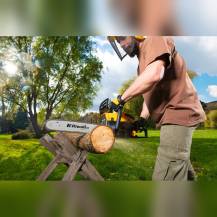 Obrázek k výrobku 80725 - Řetězová pila Riwall PRO RPCS 5140 SET + náhradní řetěz + rukavice + ochranné brýle