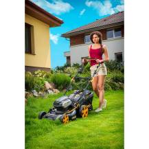 Obrázek k výrobku 53179 - Riwall PRO RALM 4640SPi - aku 40 V travní sekačka 4v1 s pojezdem a bezuhlíkovým motorem