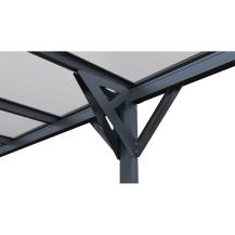 Obrázek k výrobku 94827 - Riwall PRO RMCP 16 x 10 Anthracitepřístřešek pro auto ( 5 x 3 m )