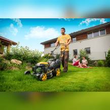 Obrázek k výrobku 53144 - Riwall PRO RPM 4735 - multifunkční travní sekačka 4v1 s pojezdem