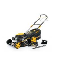 Obrázek k výrobku 62399 - Riwall PRO RPM 5355 multifunkční travní sekačka 4 v 1 s benzinovým motorem a pojezdem