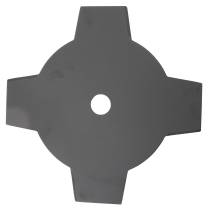 Obrázek k výrobku 49046 - Riwall PRO Žací nůž čtyřzubý ke křovinořezu pr. 255mm, vnitřní průměr 25,4mm, tloušťka 1,4mm -