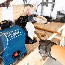 Obrázek k výrobku 26617 - Scheppach bg 200 al - dvoukotoučová bruska s bílým kamenem