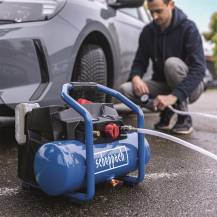 Obrázek k výrobku 91906 - Scheppach C-ACT160/6-X2x 20 V IXES aku bezolejový kompresor 6 l (bez baterie a nabíječky)