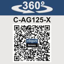 Obrázek k výrobku 91945 - Scheppach C-AG125-Xaku 20 V IXES úhlová bruska (bez baterie a nabíječky)