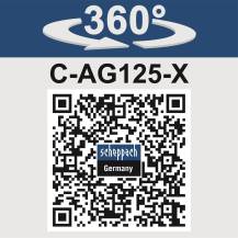 Obrázek k výrobku 91945 - Scheppach C-AG125-Xaku 20 V IXES úhlová bruska (bez baterie a nabíječky)