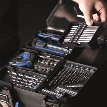 Obrázek k výrobku 91949 - Scheppach C-DTB74/1-Xaku 20 V IXES set vrtacího šroubováku a 74 ks příslušenství