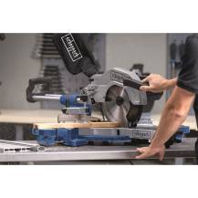 Obrázek k výrobku 67382 - Scheppach HM 110 MP dvourychlostní multifunkční pokosová pila s potahem a laserem