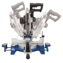 Obrázek k výrobku 62464 - Scheppach HM 140 L pokosová pila s potahem, laserem a oboustranným nastavením náklonu