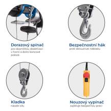 Obrázek k výrobku 19731 - Scheppach HRS 400 elektrický lanový naviják