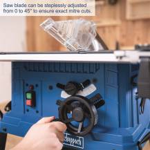 Obrázek k výrobku 90366 - Scheppach HS 254stolová pila + kotouč pro jemné řezy 48z