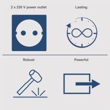 Obrázek k výrobku 78329 - Scheppach SG 3200xRámová elektrocentrála 2800 W s regulací AVR