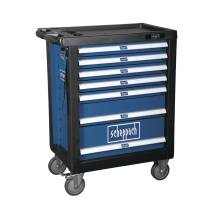 Obrázek k výrobku 52737 - Scheppach TW 1000 dílenský vozík s nářadím, 7 zásuvek, 263 dílů