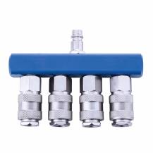 Obrázek k výrobku 37807 - Scheppach Vzduchová rozbočka se 4 rychlospojkami -