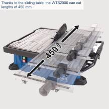 Obrázek k výrobku 82359 - Scheppach WTS 2000řezačka na dlažbu a obklady s posuvným stolkem