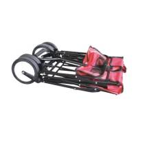 Obrázek k výrobku 90601 - Skládací zahradní přepravní vozík červený