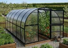 Obrázek k výrobku 92810 - skleník LANITPLAST KYKLOP2 3x6 m PC 8 mm černý LG4381