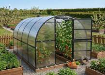 Obrázek k výrobku 92820 - skleník LANITPLAST KYKLOP2 3x8 m PC 4 mm černý LG4490