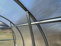 Obrázek k výrobku 92812 - skleník LANITPLAST KYKLOP2 3x8 m PC 6 mm černý LG4383