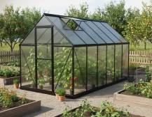 Obrázek k výrobku 92499 - skleník LANITPLAST SARANA 6x12 PC 4 mm černý LG4335