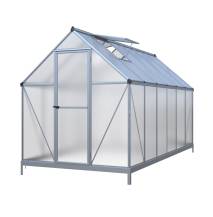 Obrázek k výrobku 92019 - skleník LANITPLAST SARANA 6x12 PC 4 mm stříbrný LG4276