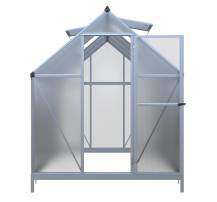 Obrázek k výrobku 92019 - skleník LANITPLAST SARANA 6x12 PC 4 mm stříbrný LG4276