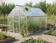 Obrázek k výrobku 92019 - skleník LANITPLAST SARANA 6x12 PC 4 mm stříbrný LG4276