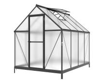 Obrázek k výrobku 92498 - skleník LANITPLAST SARANA 6x8 PC 4 mm černý LG4334