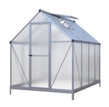 Obrázek k výrobku 92018 - skleník LANITPLAST SARANA 6x8 PC 4 mm stříbrný LG4275