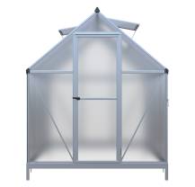 Obrázek k výrobku 92018 - skleník LANITPLAST SARANA 6x8 PC 4 mm stříbrný LG4275