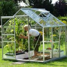 Obrázek k výrobku 41826 - skleník VITAVIA VENUS 3800 čiré sklo 3 mm stříbrný