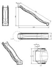 Obrázek k výrobku 48754 - SKLUZAVKA Monkey´s Home Eko-line s přípojkou na vodu růžová 2,90m SKLUZAVKA Monkey´s Home Eko-line s přípojkou na vodu růžová 2,90m