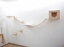 Obrázek k výrobku 81598 - Škrabadlo pro kočky KERBL ANDEN, sada nástěnných pater 8 ks