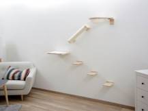 Obrázek k výrobku 81597 - Škrabadlo pro kočky KERBL ROCKY, sada nástěnných pater 6 ks