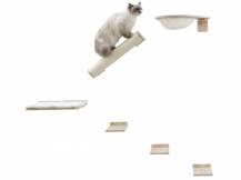 Obrázek k výrobku 81597 - Škrabadlo pro kočky KERBL ROCKY, sada nástěnných pater 6 ks