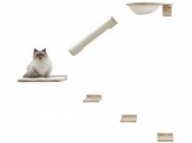 Obrázek k výrobku 81597 - Škrabadlo pro kočky KERBL ROCKY, sada nástěnných pater 6 ks