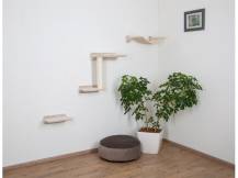 Obrázek k výrobku 81238 - Škrabadlo pro kočky KERBL ZUGSPITZE - sada nástěnných pater, béžová, 5 ks