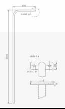 Obrázek k výrobku 18173 - Šplhací tyč  kovová ČERVENÁ .