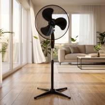 Obrázek k výrobku 95592 - Stojanový ventilátor ČERNÝ 45W