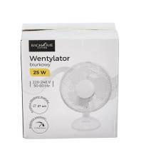 Obrázek k výrobku 95594 - Stolní ventilátor bílý 25W