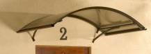 Obrázek k výrobku 21695 - stříška nad dveře LANITPLAST ARCO 160/90 hnědá