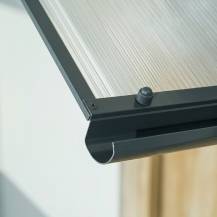 Obrázek k výrobku 62913 - stříška nad dveře LANITPLAST ARCUS 160/90 antracit LG2177